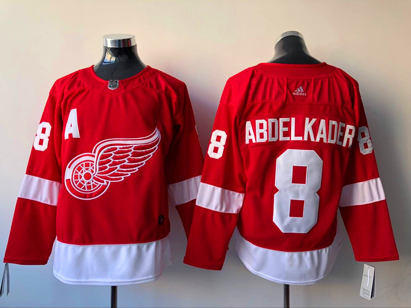 Men's Detroit Red Wings Justin Abdelkader #8 Red Home Breakaway Jersey Men's Detroit Red Wings Justin Abdelkader #8 Red Home Breakaway Jersey